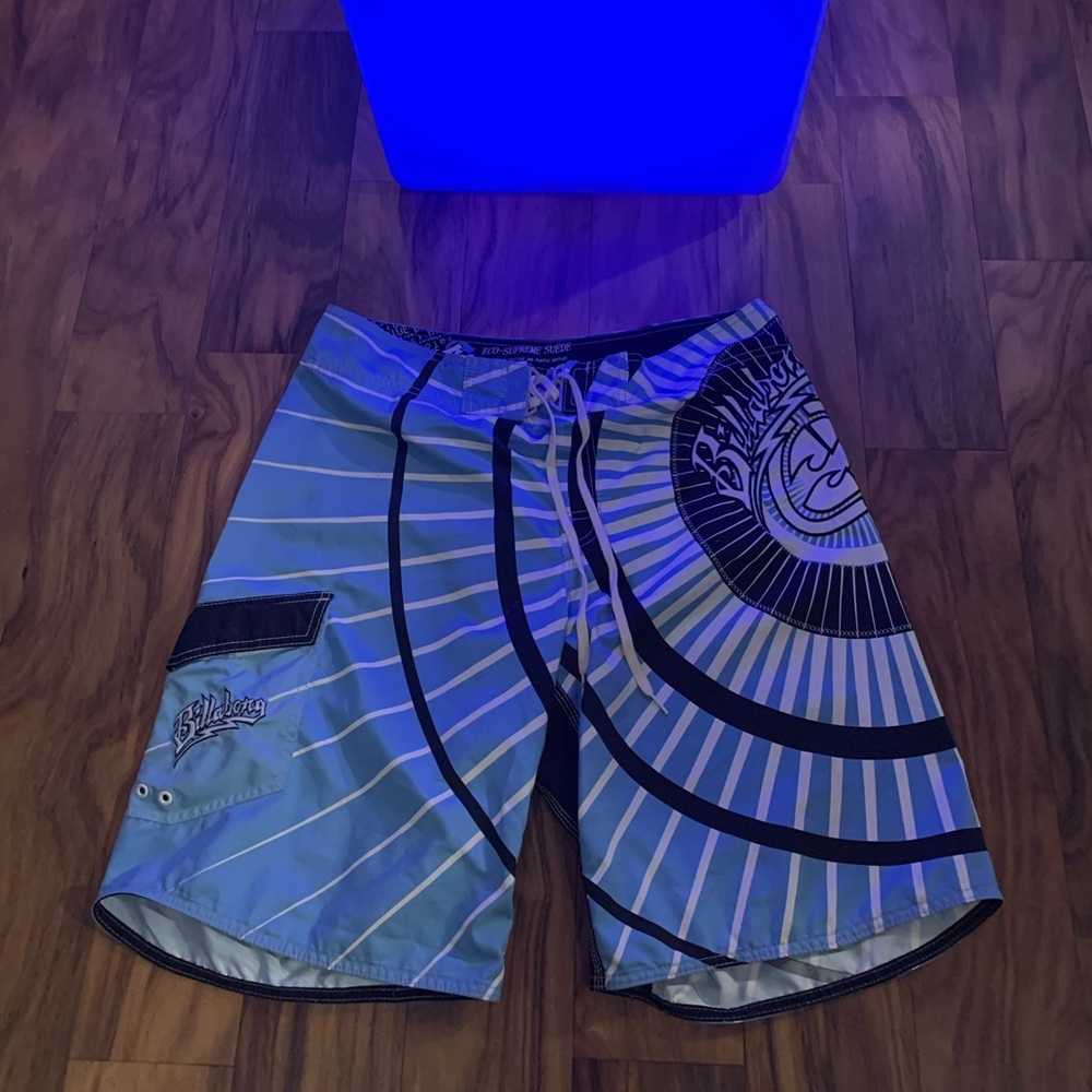 Vintage 2001 Billabong Wave Tunnel Board Shorts XL Y2K Hamptons Rare